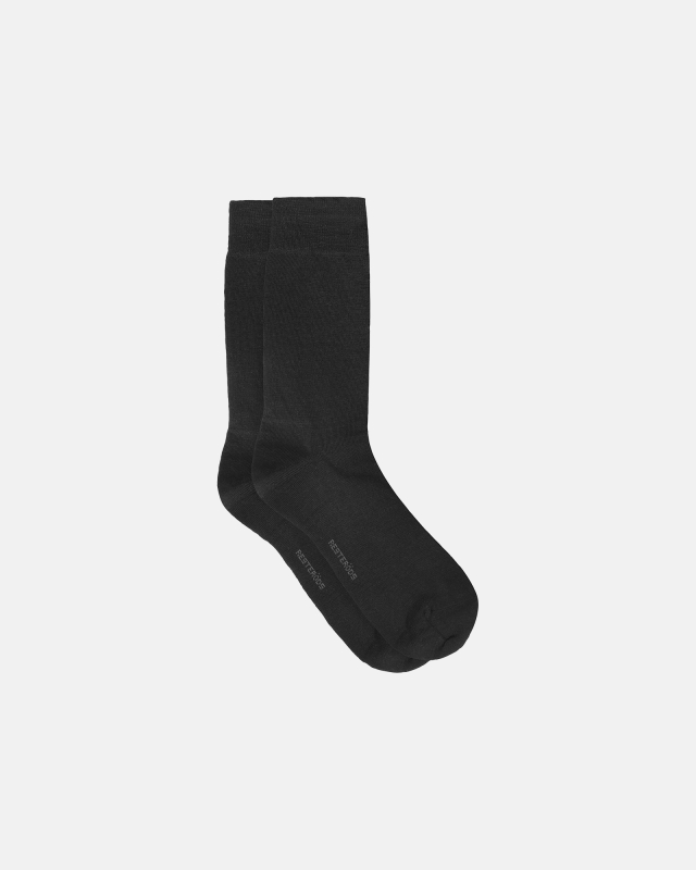 Socks Wool/Cotton 3-pack | Black -Resteröds