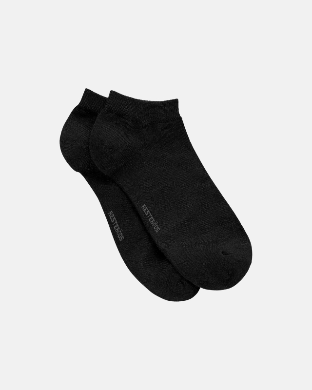 Ankle Socks Organic Cotton 5-pack | Black -Resteröds