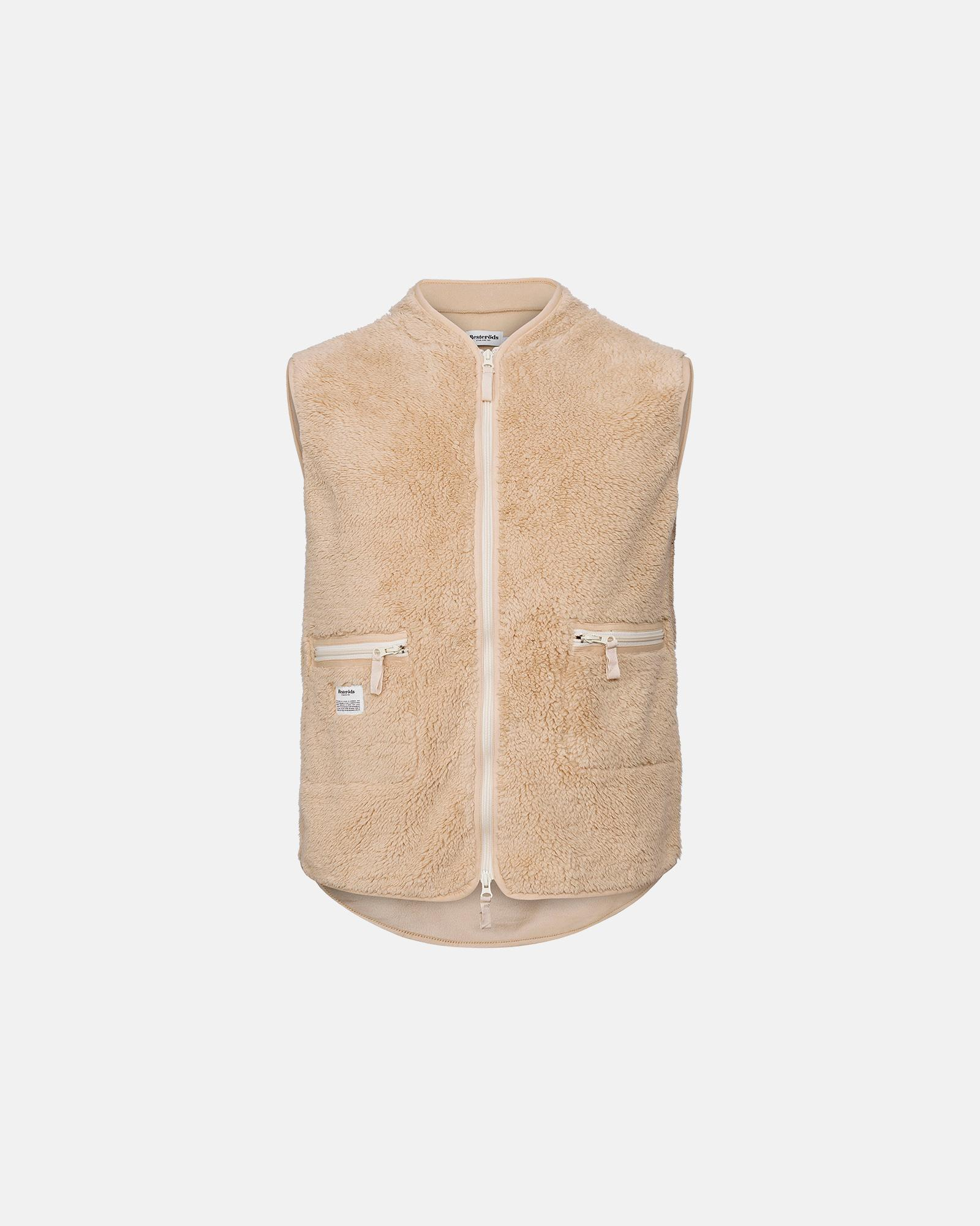 Fleece Vest Recycled Beige