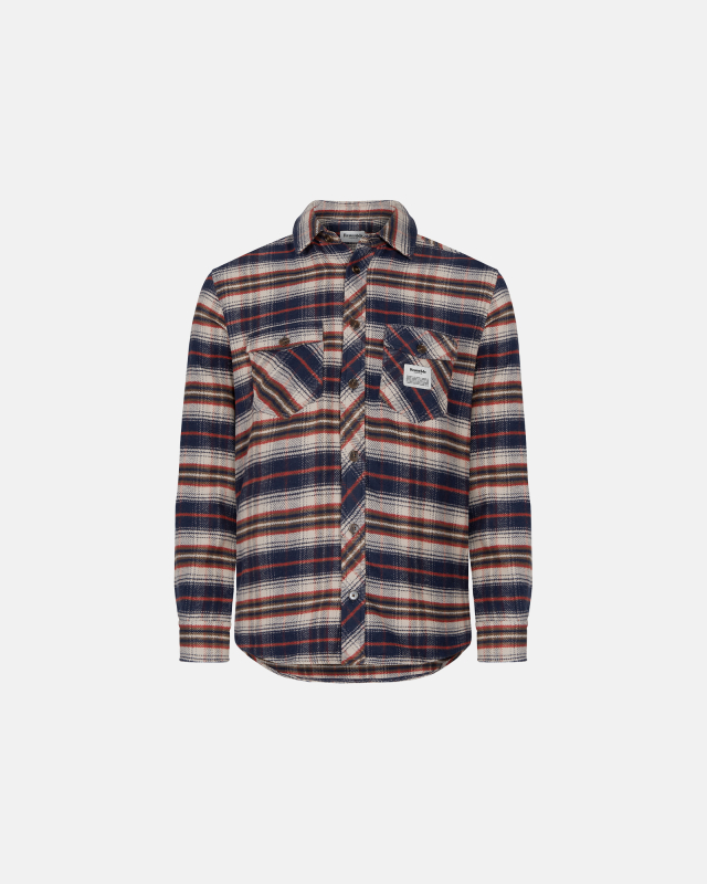 Flannel Shirt | Navy Check -Resteröds