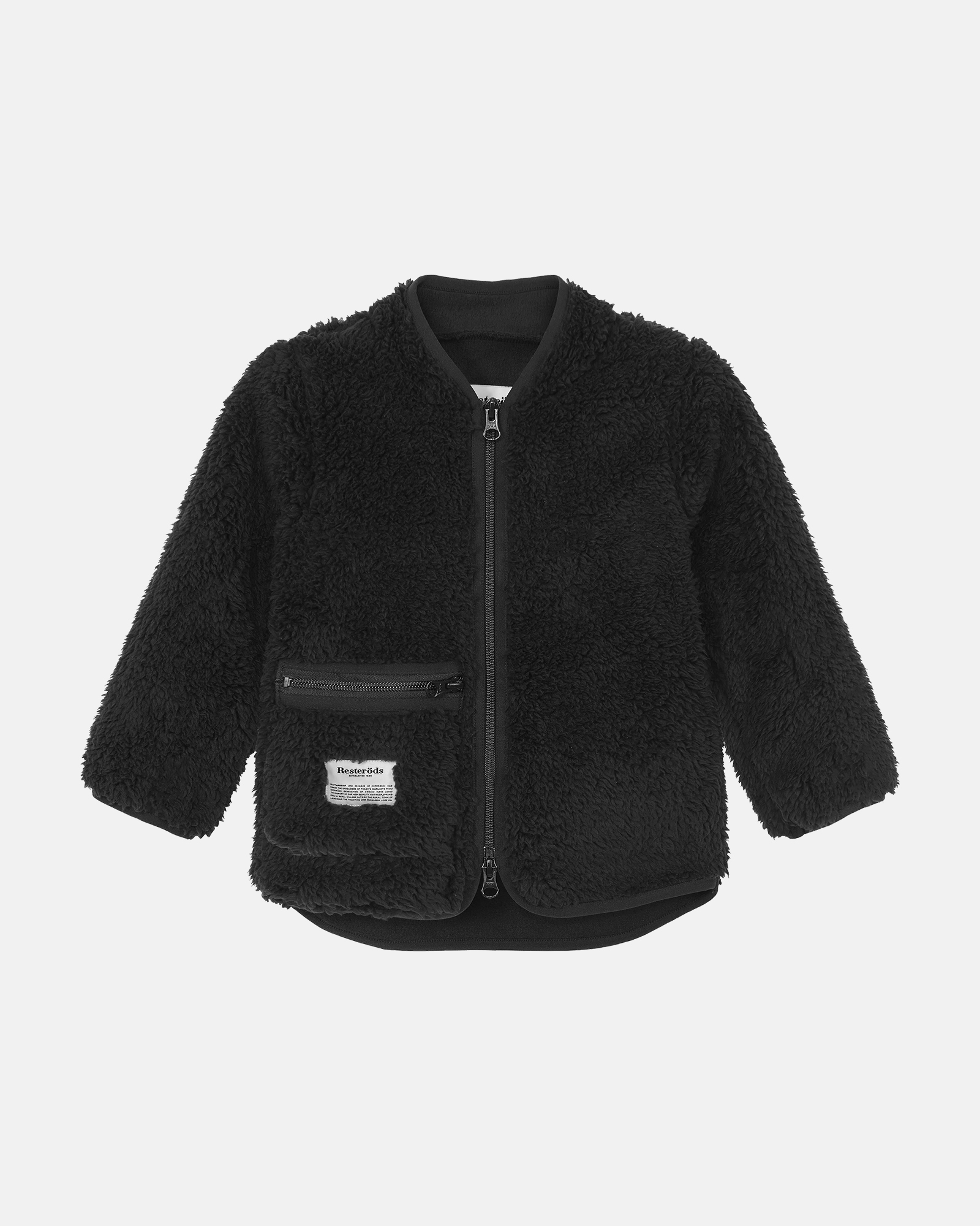 Kids Fleece Jacket Recycled Black