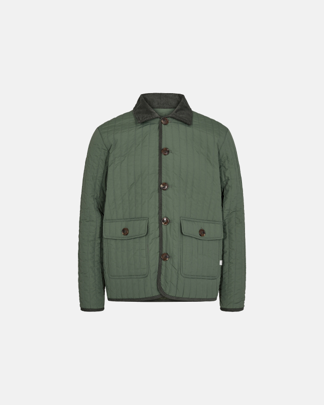 Quilted Jacket | Army -Resteröds