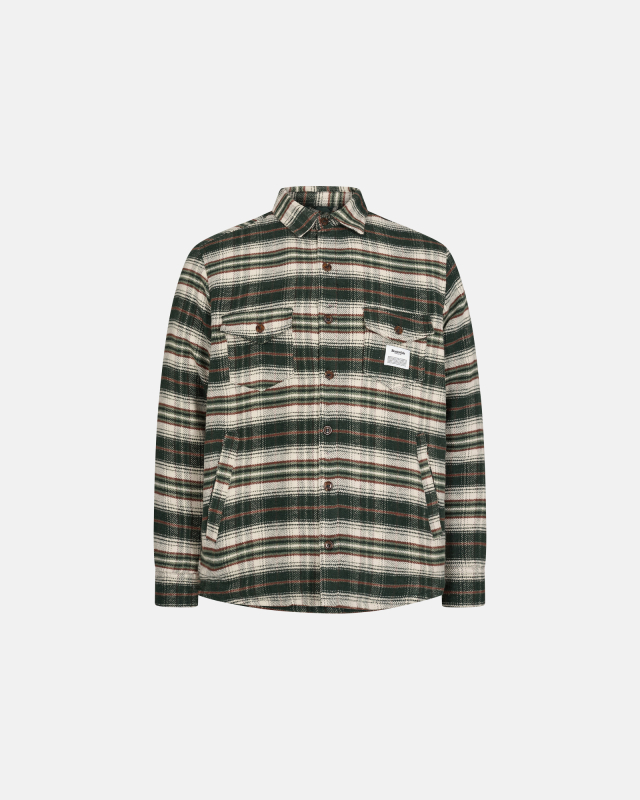 Padded Flannel Shirt | Army -Resteröds
