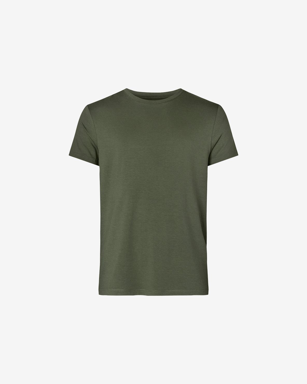 R neck Tee Bamboo Army