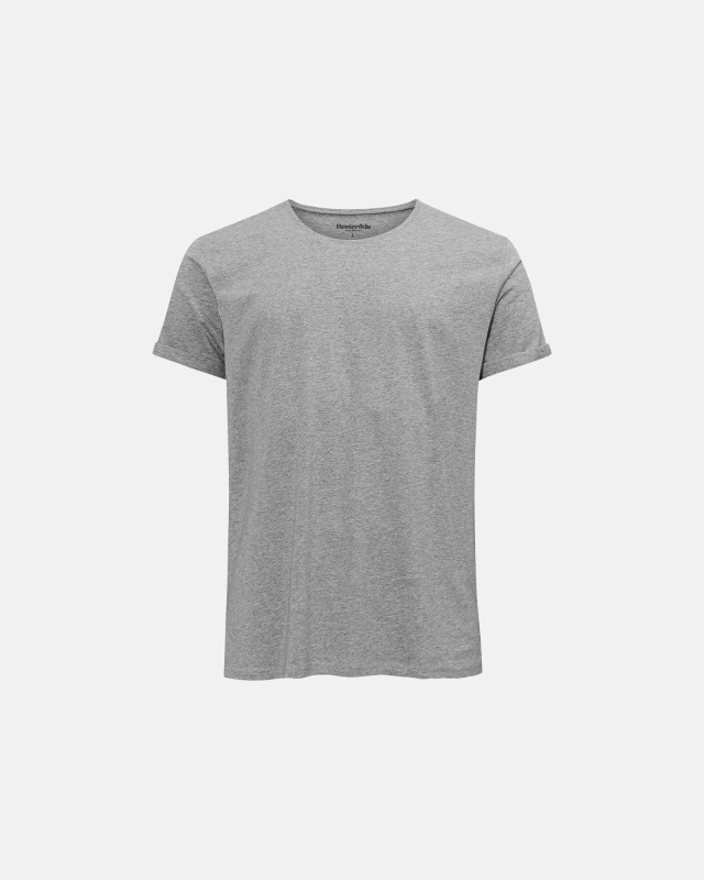 Jimmy Tee Cotton | Grey Melange -Resteröds