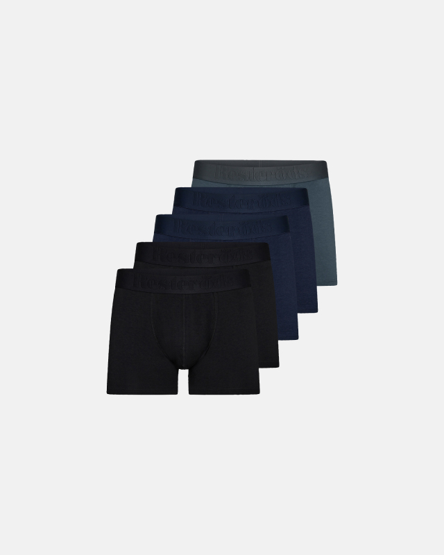 Boxers "Gunnar" GOTS cotton 5-pack | Multicolor -Resteröds