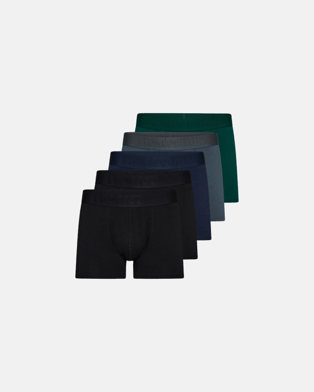 Boxers "Gunnar" GOTS cotton 5-pack | Multicolor -Resteröds