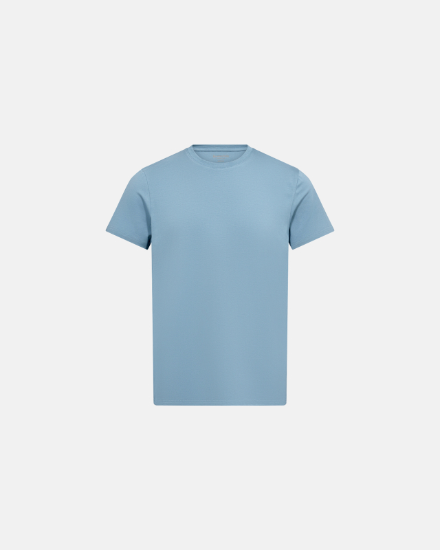 R-neck Tee Bamboo | Blue -Resteröds