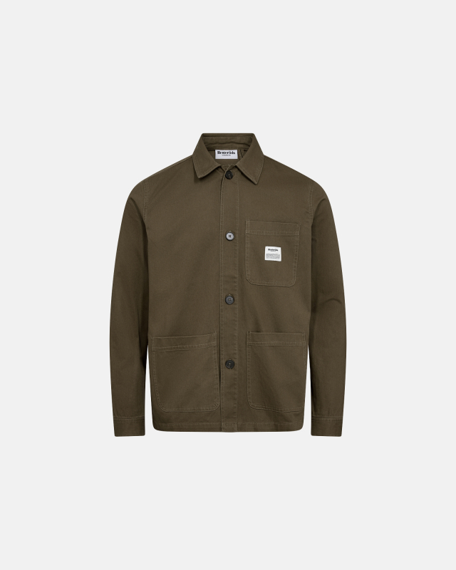 Twill overshirt | Sand -Resteröds