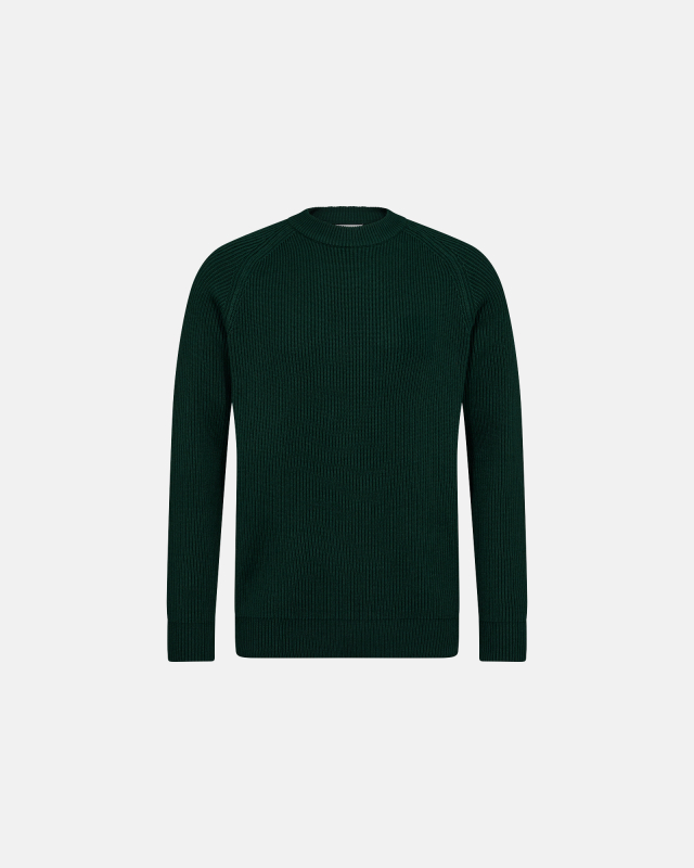 Pullover "Knitted" | Green -Resteröds