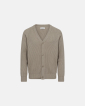 Cardigan with bottons | Sand - Resteröds