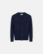 Cardigan with bottons | Navy - Resteröds