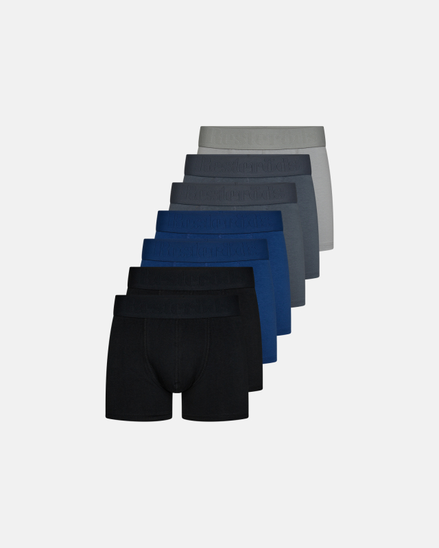 Boxer Organic Cotton 7-pack | Grey/Blue/Black -Resteröds