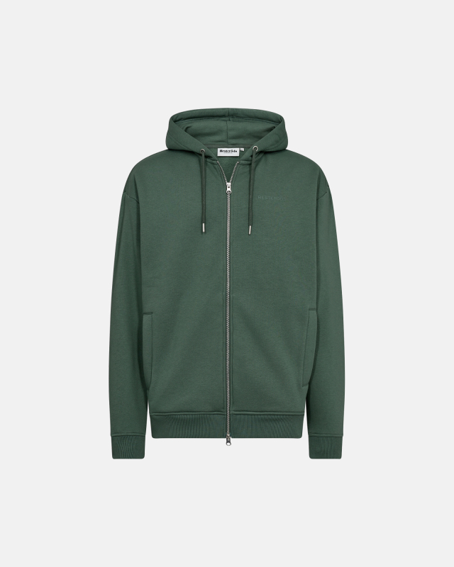 Hoodie "Zip" | Green -Resteröds