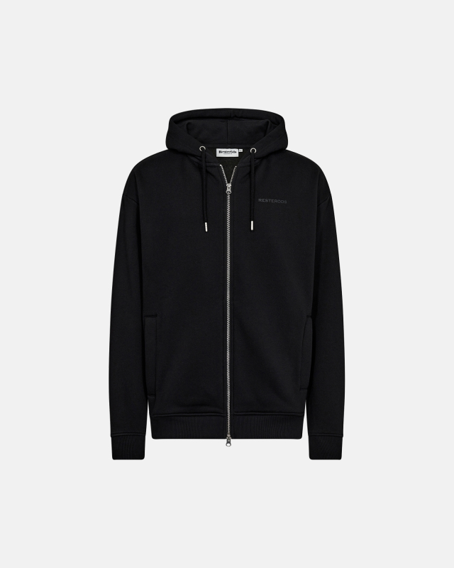 Hoodie "Zip" | Black -Resteröds