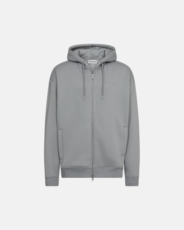 Hoodie "Zip" | Light Grey -Resteröds