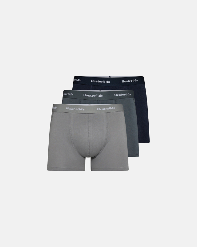 Boxer Bamboo 3-pack - Long leg | Multicolor -Resteröds