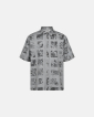 Shirt shortsleeved "Bron" | Grey print -Resteröds