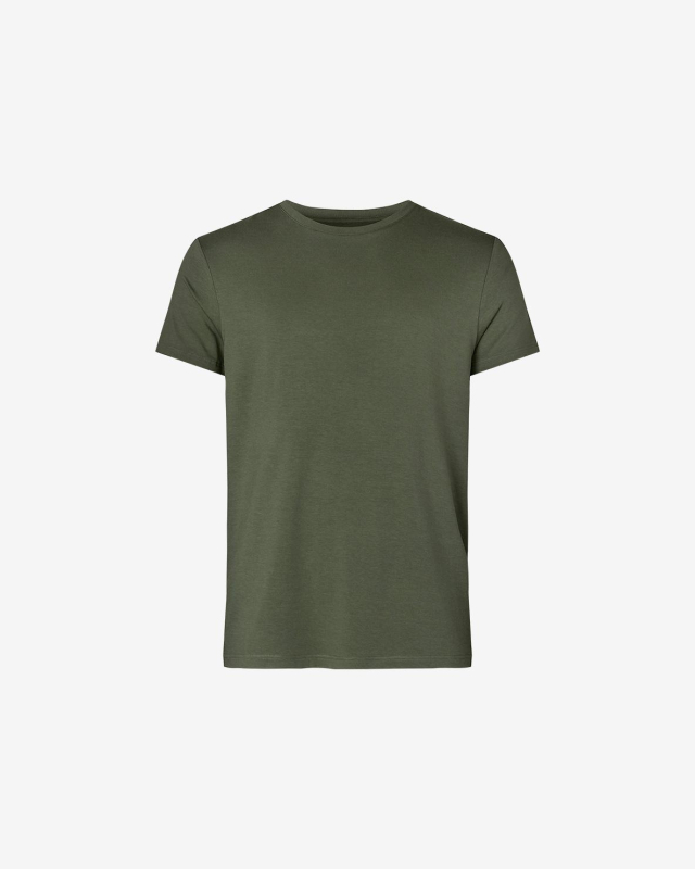 R-neck Tee Bamboo | Army -Resteröds