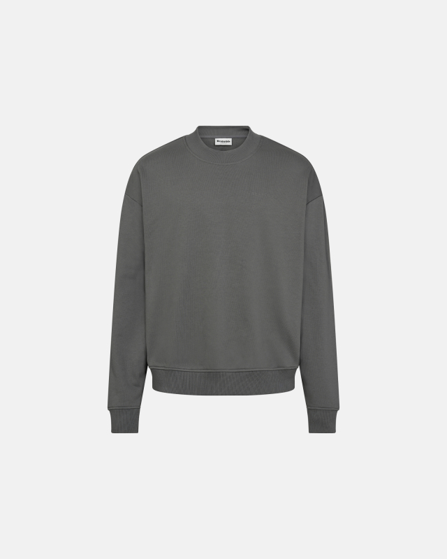 Sweatshirt with crew neck "drake" | 100% cotton | Gray -Resteröds