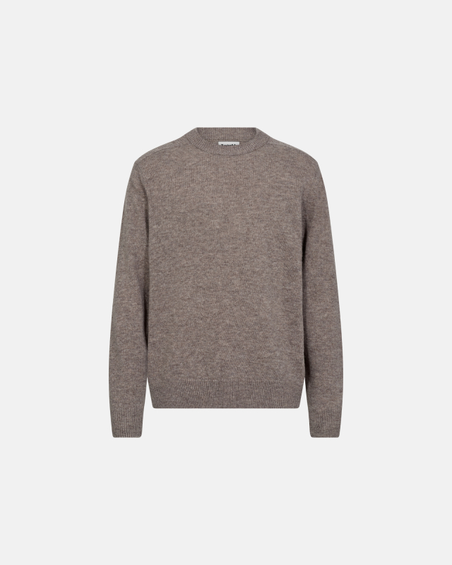 Knit Pullover 'Lean' | Wool | Sand -Resteröds