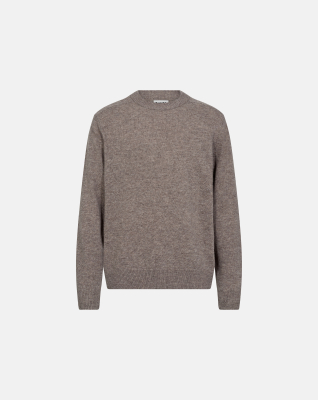 Knit Pullover 'Lean' | Wool | Sand -Resteröds Knit Pullover 'Lean' | Wool | Sand -Resteröds