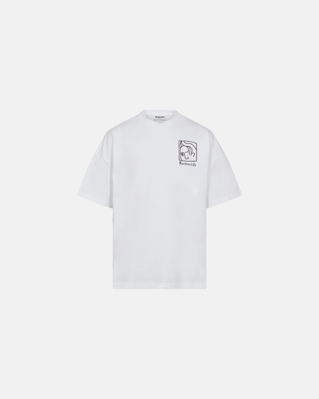 T-shirt with print "dev" | 100% cotton | White -Resteröds