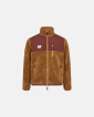 Panel Fleece Zip Recycled | Brown -Resteröds