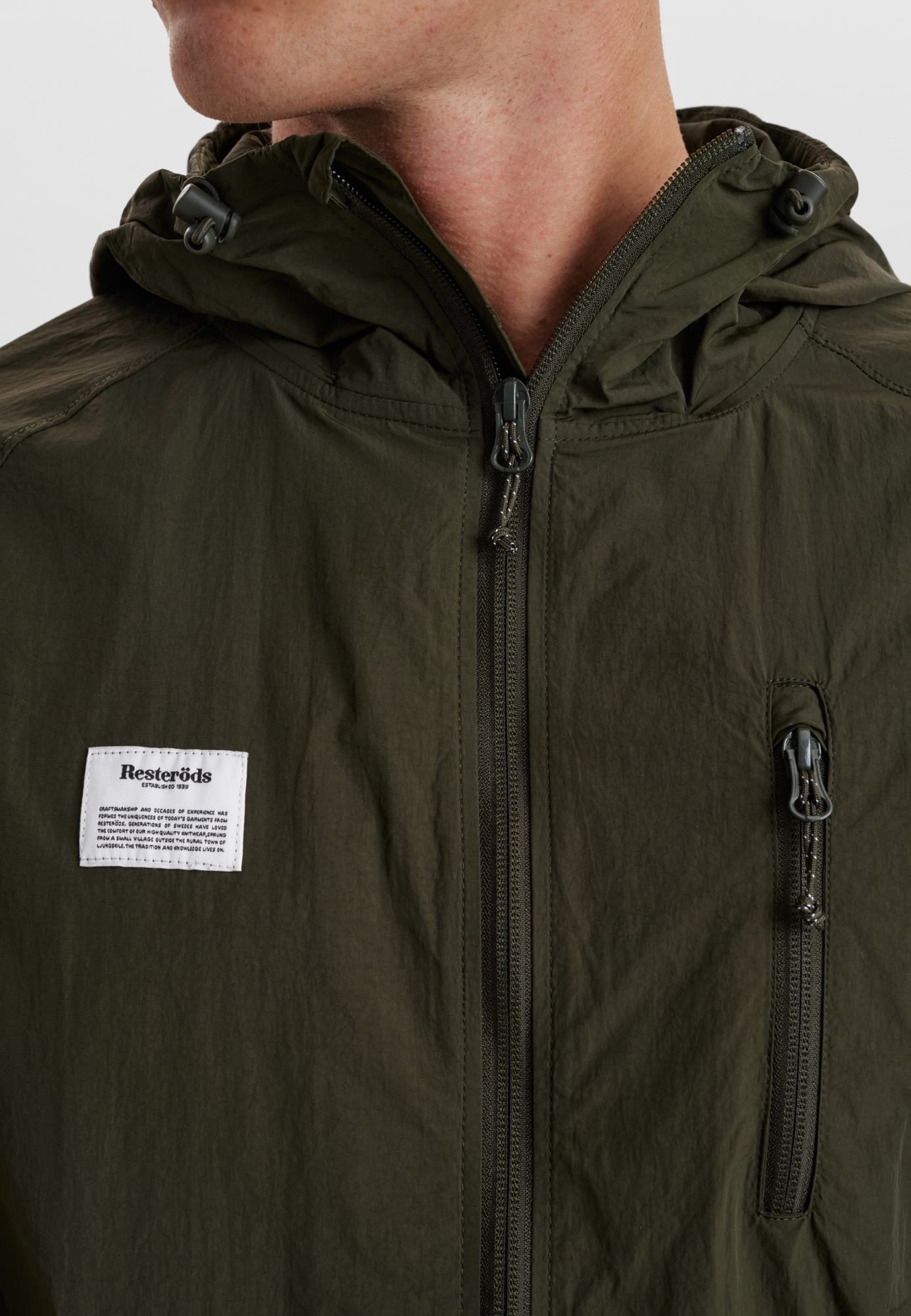 Windbreaker Jacket Lightweight | Army -Resteröds Windbreaker Jacket Lightweight | Army -Resteröds