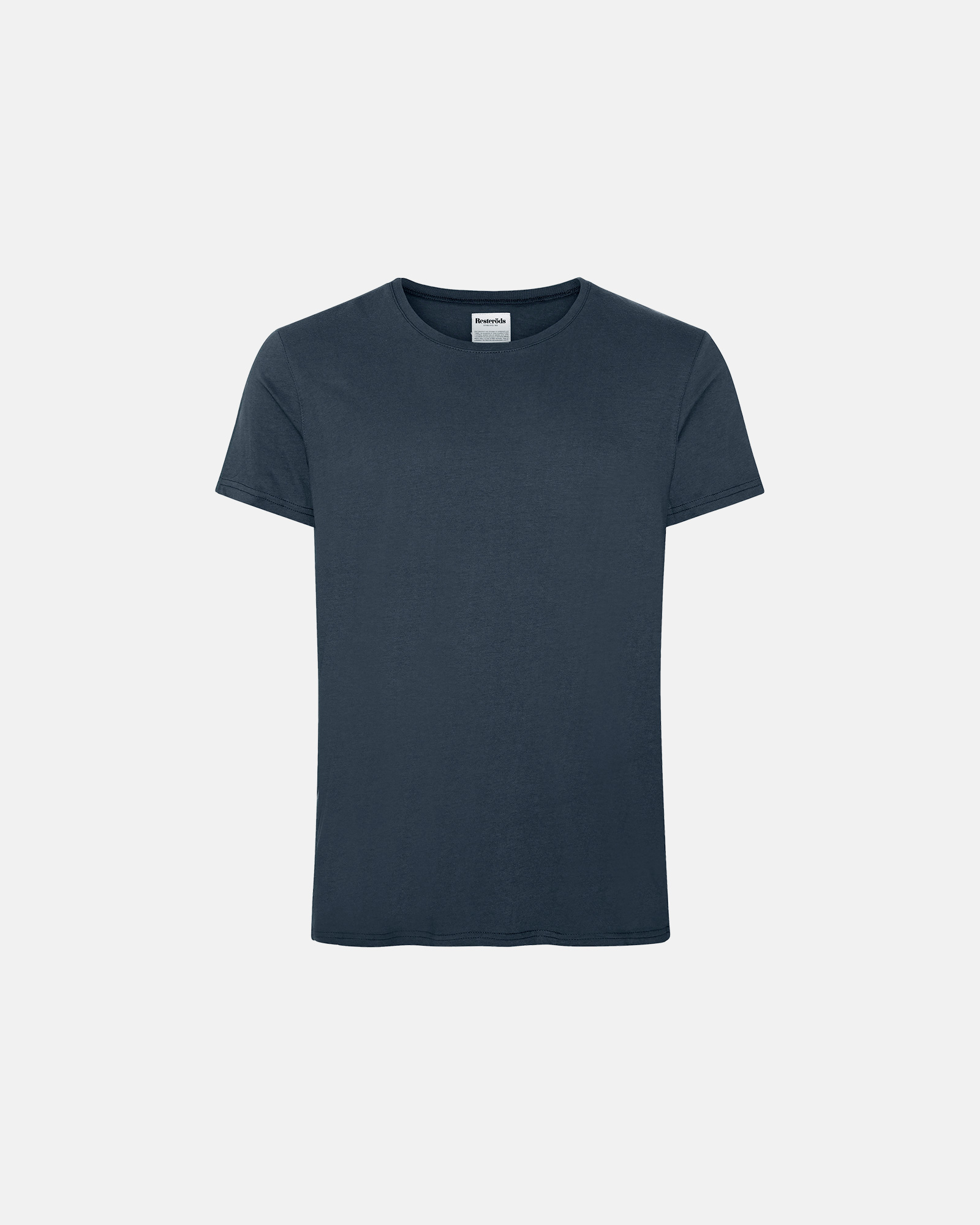 R-neck Tee Cotton | Navy -Resteröds R-neck Tee Cotton | Navy -Resteröds