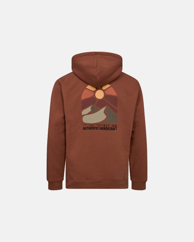 Hoodie sweatshirt cotton | Brown -Resteröds
