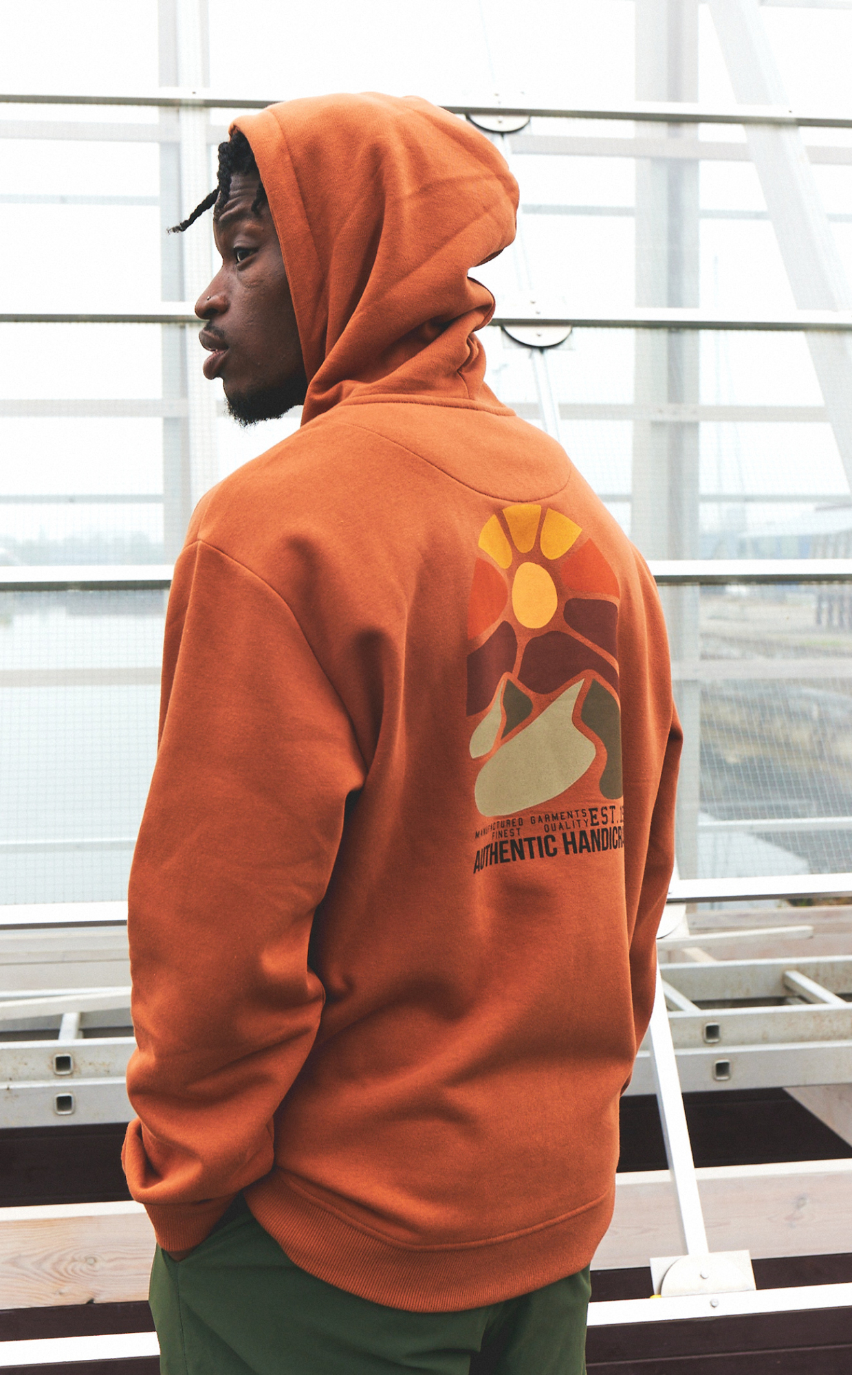 Hoodie sweatshirt cotton | Brown -Resteröds Hoodie sweatshirt cotton | Brown -Resteröds