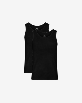 Tank Bamboo 2-pack | Black -Resteröds Tank Bamboo 2-pack | Black -Resteröds