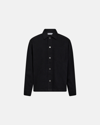 Overshirt 'Armstrong' | 100% Cotton | Black -Resteröds Overshirt 'Armstrong' | 100% Cotton | Black -Resteröds