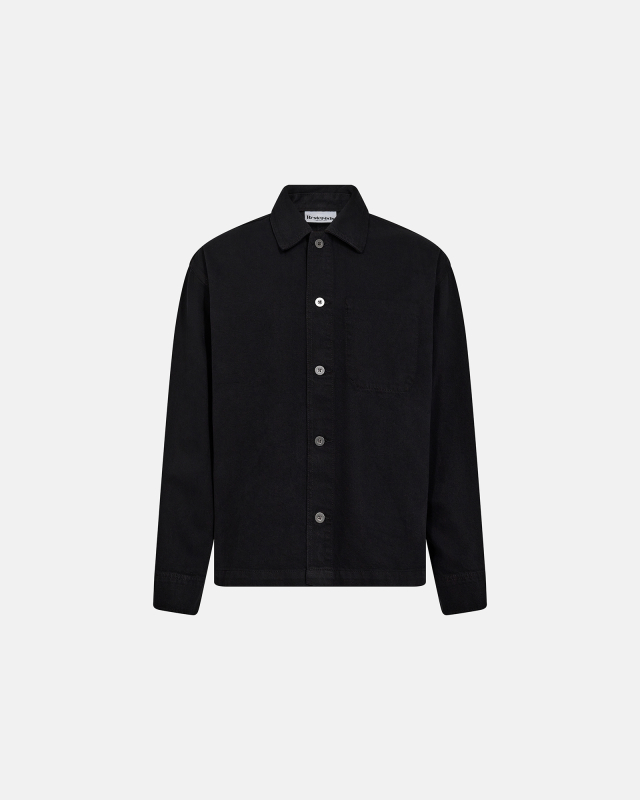 Overshirt "Armstrong", 100% Cotton, Black