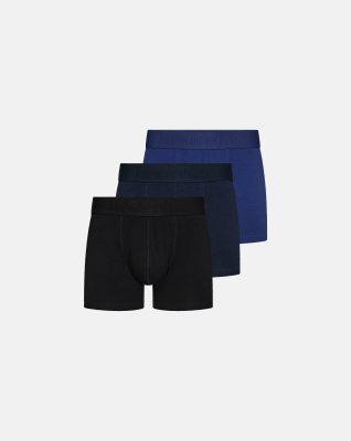 Boxers "Gunnar" 3-pack | Bamboo Viscose | Black/Blue/Navy -Resteröds Boxers "Gunnar" 3-pack | Bamboo Viscose | Black/Blue/Navy -Resteröds