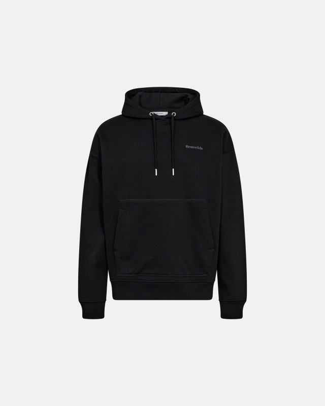 Sweatshirt With Hoodie "Jay", 100% Cotton, Black