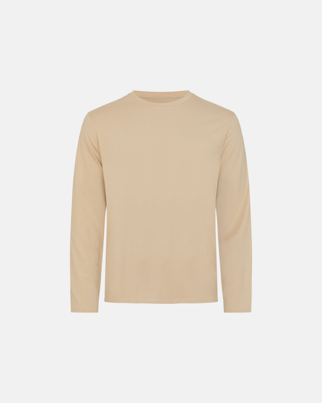 Longsleeved Tee Bamboo | Beige -Resteröds