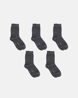 Socks Organic Cotton 5-pack, Stone Grey Socks Organic Cotton 5-pack, Stone Grey