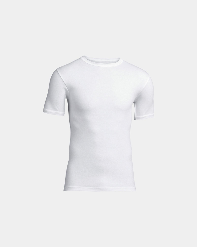 T-shirt w/Round neck, White