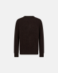 Knit Pullover "Michael" | Wool | Brown - Resteröds