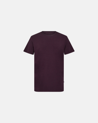 R-neck Tee Bamboo, Purple R-neck Tee Bamboo, Purple