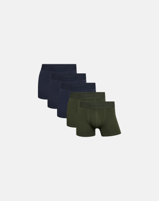Boxers "Gunnar" GOTS cotton 5-pack, Army,Navy Boxers "Gunnar" GOTS cotton 5-pack, Army,Navy