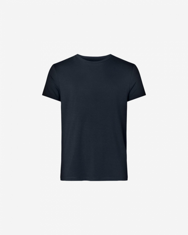 R-neck Tee Bamboo | Navy -Resteröds