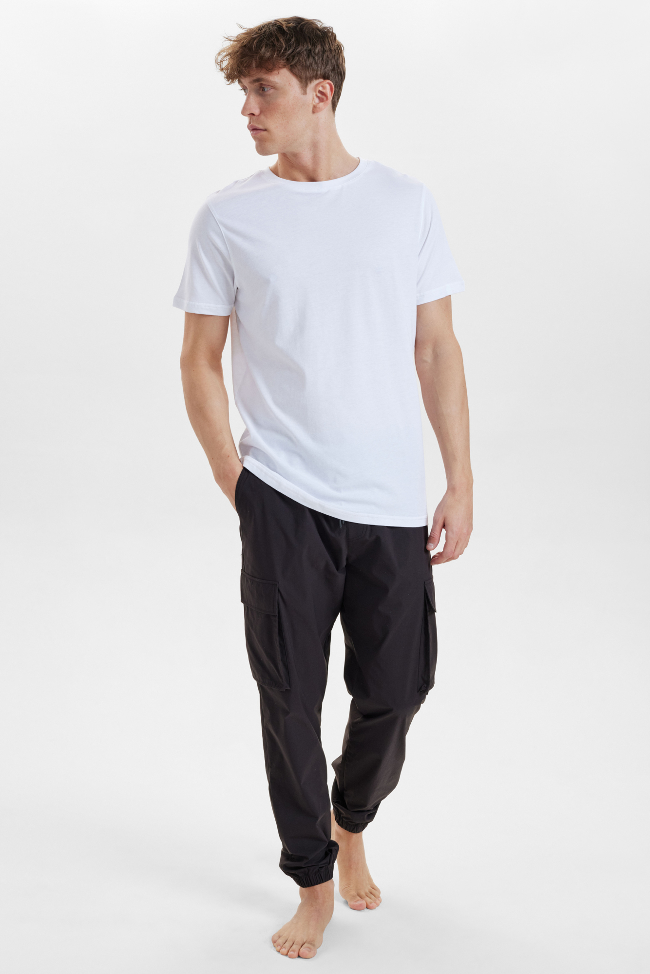 R-neck Tee Bamboo | White -Resteröds R-neck Tee Bamboo | White -Resteröds