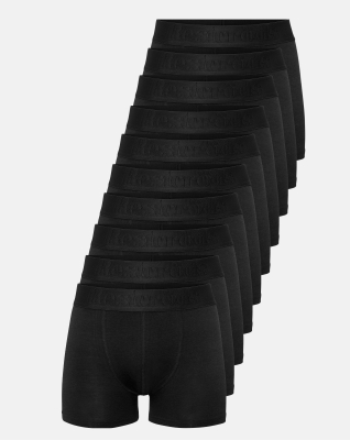 Boxers "Gunnar" 10-pack, Organic Cotton, Black Boxers "Gunnar" 10-pack, Organic Cotton, Black