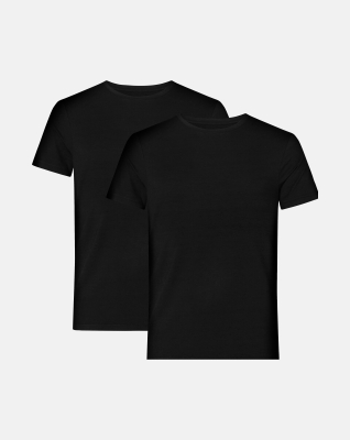 T-shirt 2-pack | 100% Organic Cotton | Black -Resteröds T-shirt 2-pack | 100% Organic Cotton | Black -Resteröds