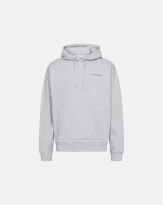 Sweatshirt with hood 'Jay' | 100% Cotton | Light grey melange -Resteröds Sweatshirt with hood 'Jay' | 100% Cotton | Light grey melange -Resteröds