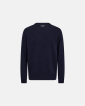 Knit pullover 'lean' | Wool | Navy -Resteröds