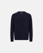 Knitted pullover 'Michael' | Wool | Navy -Resteröds
